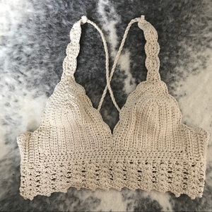❌SOLD❌Crochet bra top